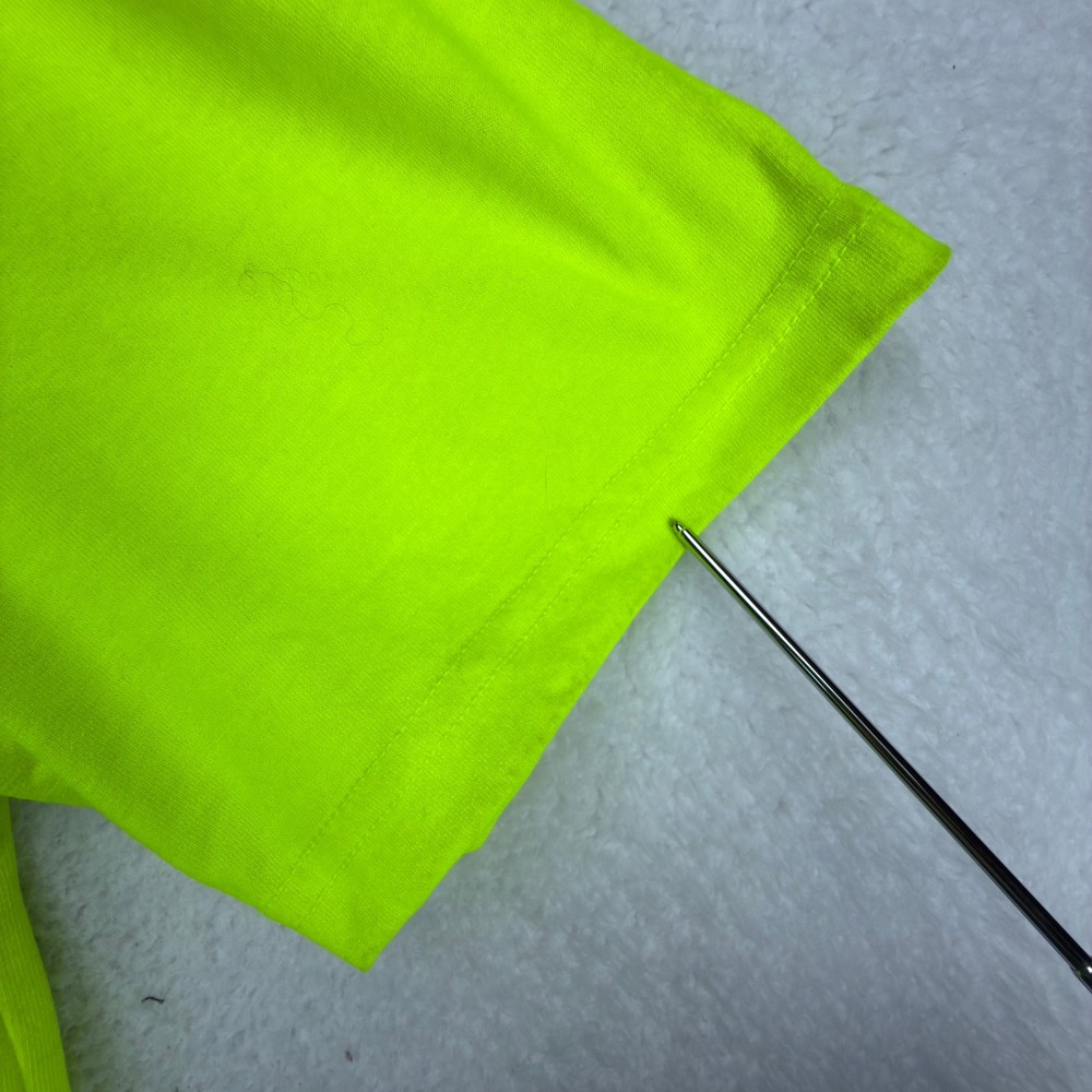 Carhartt Mens Work-Dry Short Sleeve Pocket T-Shirt Neon Yellow Green Large L NWT - Picture 8 of 16